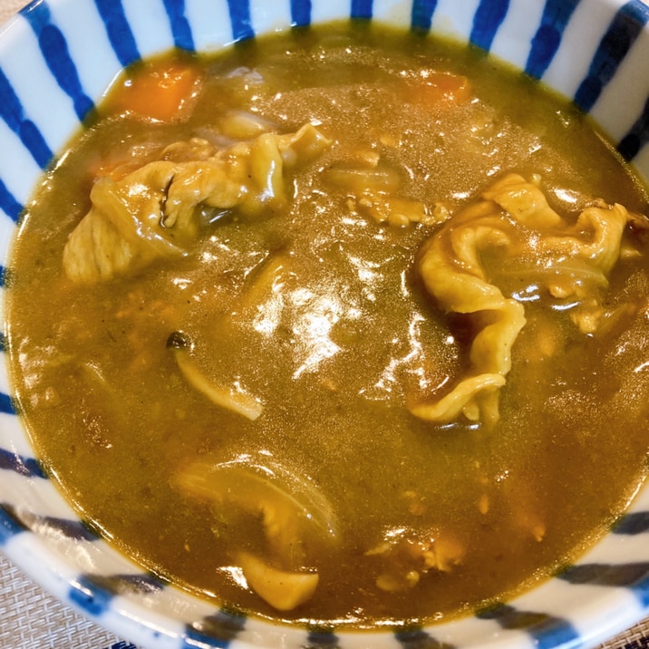 余ったカレーで作る！簡単カレーうどん♡